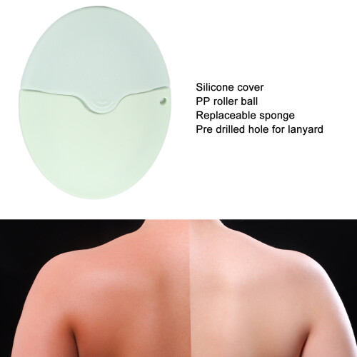Portable 55ml Silicone Sunscreen Roller Applicator, Green, Refillable 2