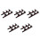 5Paires Porte-Batte Baseball Mural Polyvalent Noir, Usage 10