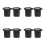 8Pièces Infirmière Nylon Noir Ceinture Confortable 4
