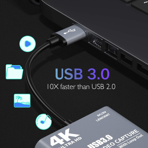 Κάρτα λήψης βίντεο 4K HDMI σε USB 3.0 2