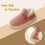Pantufas quentinhas com forro de lã e palmilhas de espuma viscoelástica, para uso interno e externo. 4