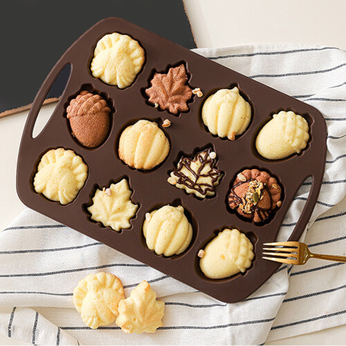 Forma de silicone para pão de milho com 6 cavidades 1