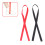 2 pièces sangle de levage de jambe rouge/noir 115,5 cm nylon 14