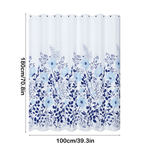 Frostat ljusfiltrerande duschdraperi vattentätt polyester 2
