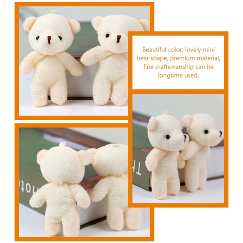 Pendentifs mini-poupées ours en peluche (20 pièces) 2