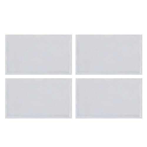 96Pcs Light Grey Transparent Plastic Self Adhesive Packaging Bags