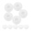 10 Pcs Basins Washbasin Overflow Drain Cover Multifunctional White 3
