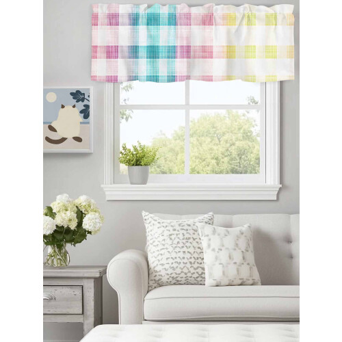 Easter Stripe Valance 42x18in Polyester Rod Pocket 2