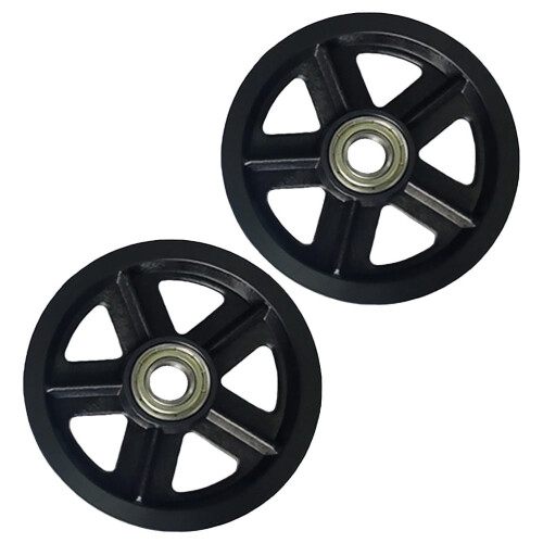 FRCOLOR 2 Pcs Barn Door Wheel Hanging Rail Pulley Kitchen Rollers 2