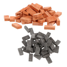 200St Mini Bakstenen in Diverse Kleuren Voor Miniatuur En