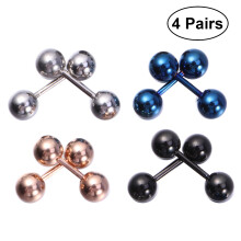 24Pièces Boucles D'oreilles Vis Unisexe Style Européen
