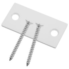 5Sets White Stainless Steel Door Strike and Deadbolt Cover Plates Home