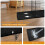 Gaiola dobrável para cães de porte médio, 76 cm (30 polegadas), para uso interno, com divisória e porta dupla. Cor: Preta. 6