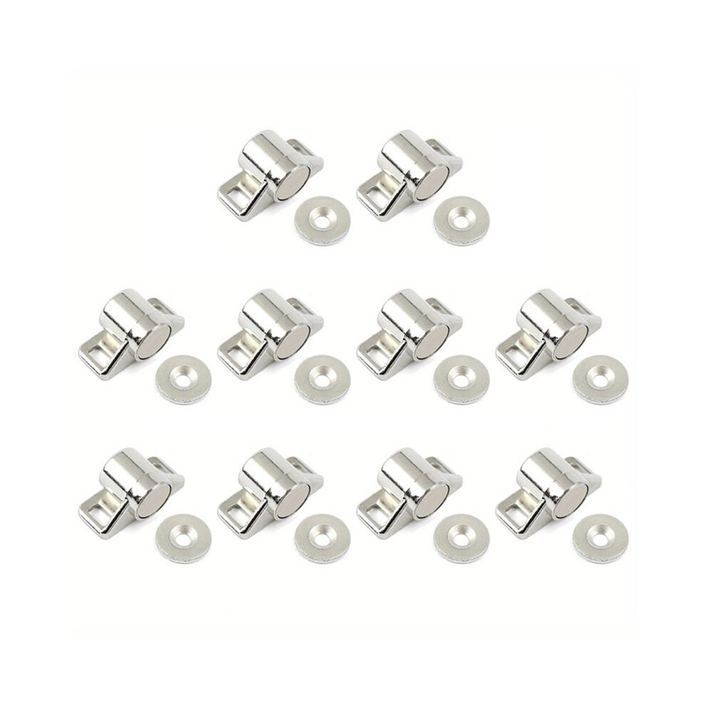 10Pcs Magnetic Cabinet Door Catch With Neodymium Magnet Cabinet Closure Hardware For Kitchen Cupboard Closet 4713787291566