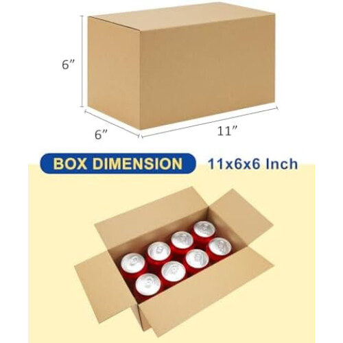 Caixas de envio brancas 9x6x4 polegadas – Pacote com 40 1
