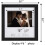 Heart Thumbprint Keepsake Frame 2-Pack + Ink Kit – Wedding Gift for Bride, Newlywed (Black Frame, Silver Text) 3