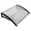 Markise Moderne Polycarbonat Afdækning 40x30 Tomme Sort 4