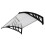 40"30" Window Awning Modern Polycarbonate Cover Front Door - Black 5