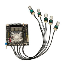 ZK-DAM L1 Digital Power Amplifier Board Stereo 2X220W&350W Subwoofer  Amplifier Module with Shielded Wire B