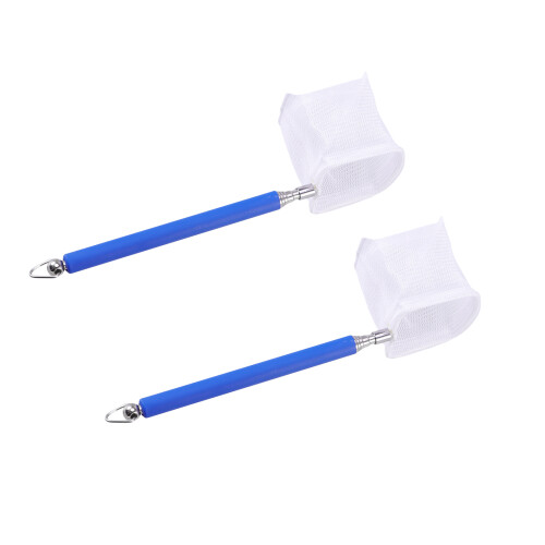 10Pcs Blue Telescopic Fish Net Fine Mesh Aquarium Shrimp Catching Nets 1