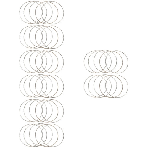 4Stk Metallringe Silber Zubehör Für DIY Bastelprojekte 2