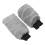 2Ensembles Protège Levier Vitesses Et Main Peluche Gris 2