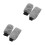 2Ensembles Protège Levier Vitesses Et Main Peluche Gris 8