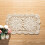 Handmade crochet cotton doilies rectangle 2-piece beige 7