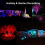 Projecteur de sol RGB 10W multicolore avec télécommande pour éclairage paysager de pelouse 4