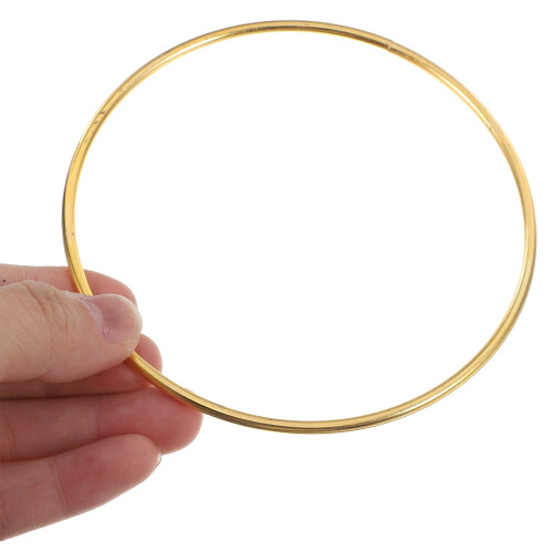 Inele de artizanat din aliaj auriu, 10 cm, pachet de 6 2