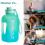 Μπουκάλι νερού χωρίς BPA, στεγανό, με λαβή, 54oz (0,42gal) – Μπουκάλι γυμναστικής για 3