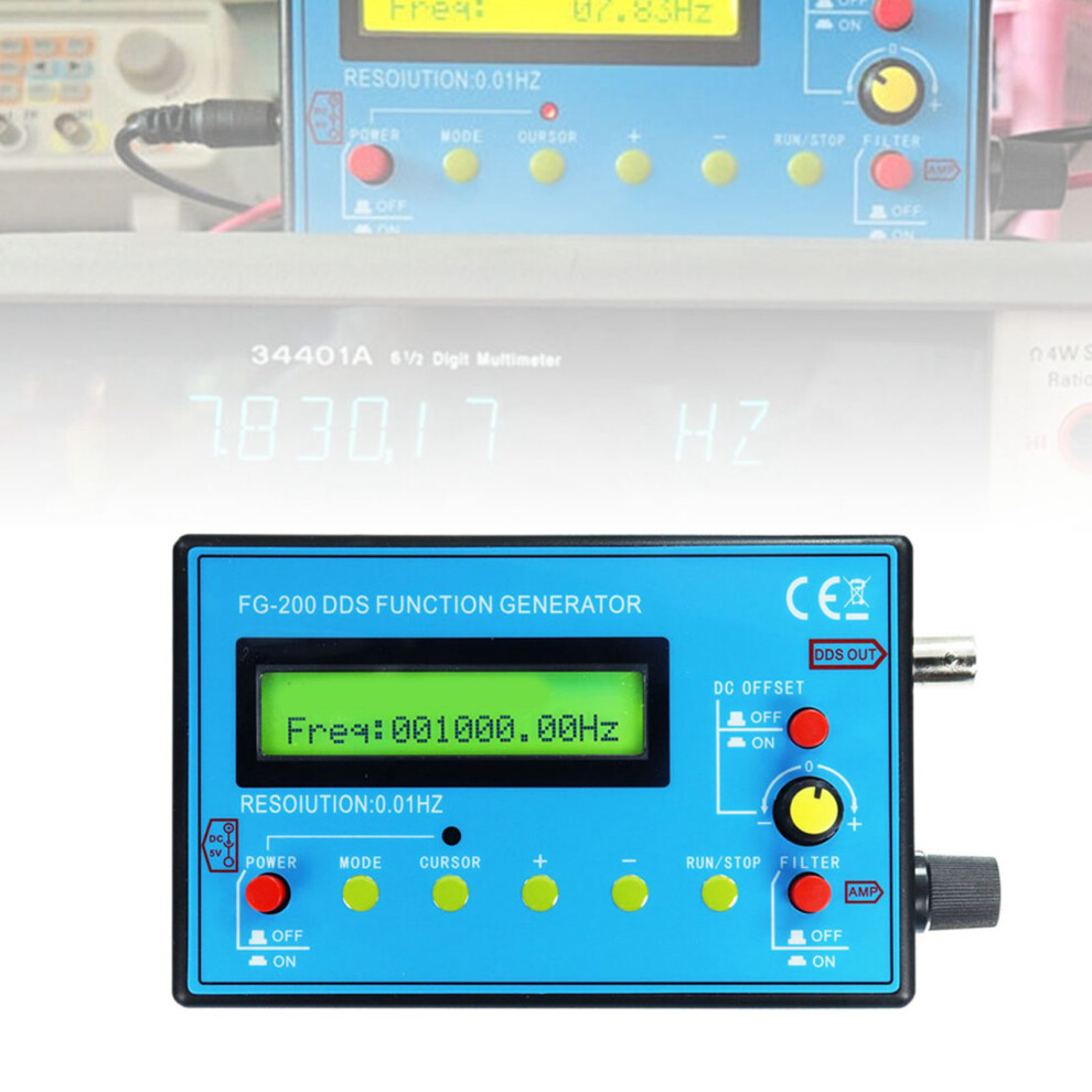 Dds Signal Generator 0.01Hz-500Khz Portable Test Module, 140X80x26mm 3641384623064
