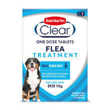 Bob Martin Clear Flea Treatment for Large Dogs (3 Tablets) - Kills 100% of Fleas