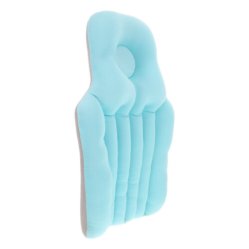 2Pcs Comfortable Foldable Bathtub Cushion Sky-Blue for Relaxing Bath 1