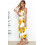 Abito da donna con gonna lunga e blusa floreale. 4