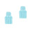 2Pcs Comfortable Foldable Bathtub Cushion Sky-Blue for Relaxing Bath 6