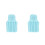 2Pcs Comfortable Foldable Bathtub Cushion Sky-Blue for Relaxing Bath 7