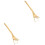 2Pcs Rust-Proof Golden Watermelon Cutting Tool Fork for Household Use 3