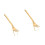 2Pcs Rust-Proof Golden Watermelon Cutting Tool Fork for Household Use 4