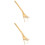 2Pcs Rust-Proof Golden Watermelon Cutting Tool Fork for Household Use 5