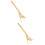 2Pcs Rust-Proof Golden Watermelon Cutting Tool Fork for Household Use 7