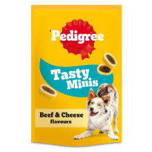 PEDIGREE TASTY MINIS Adult Dog Treats Cheese & Beef Nibbles 140g -