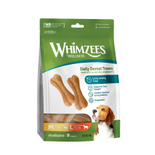 WHIMZEES Rice Bone M/L, 9 Pieces – Dog Dental Stix, Size M/L, Dog