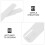 Tineasur Drawer Glides Slides Plastic White 2Pcs 3