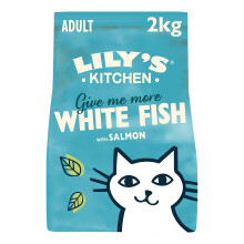 Lily’s Kitchen White Fish with Salmon, Adult Cat Dry Food (2kg), With Natural Ingredients, Grain-Free Recipe, Balanced Nutrition Proper Kibble, Dry