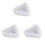 3Pcs Non-Stick White Silicone Cheese Mold for Home Baking Use 2