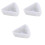 3Pcs Non-Stick White Silicone Cheese Mold for Home Baking Use 3
