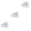 3Pcs Non-Stick White Silicone Cheese Mold for Home Baking Use 5