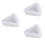 3Pcs Non-Stick White Silicone Cheese Mold for Home Baking Use 6