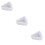 3Pcs Non-Stick White Silicone Cheese Mold for Home Baking Use 9
